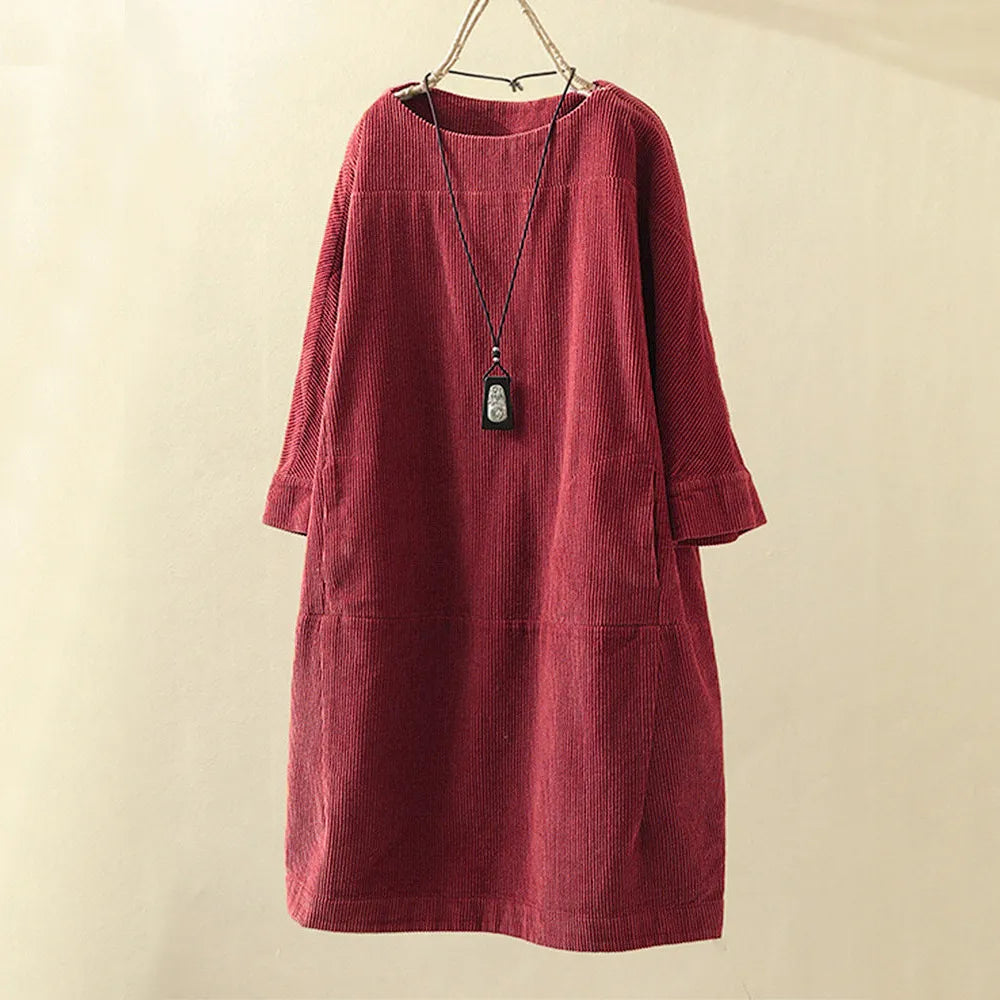 A-Line Dress for Women Velvet Nylon