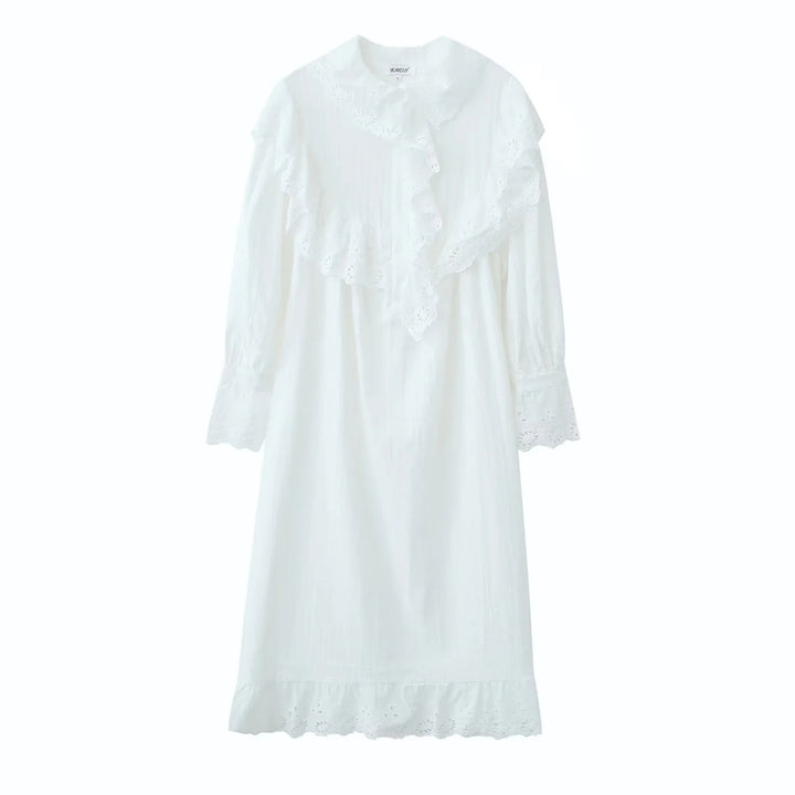 Geraldine Dress with Cotton Collar
