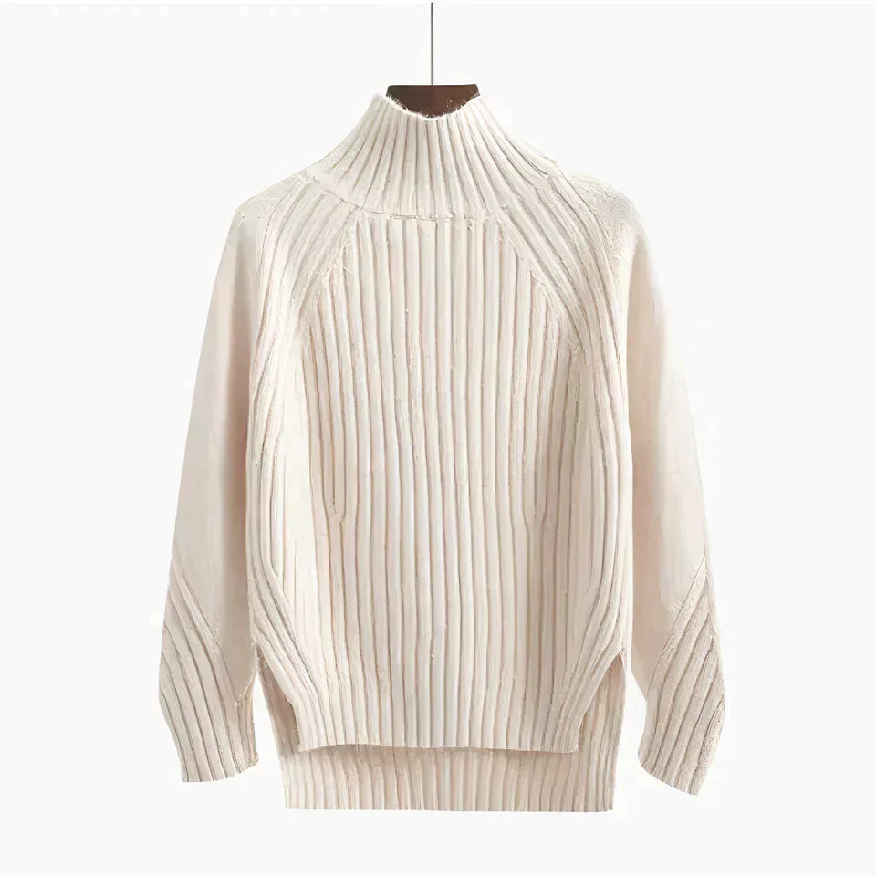 Womens High Neck Knit Sweater
