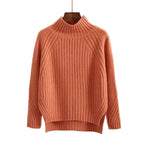 Womens High Neck Knit Sweater
