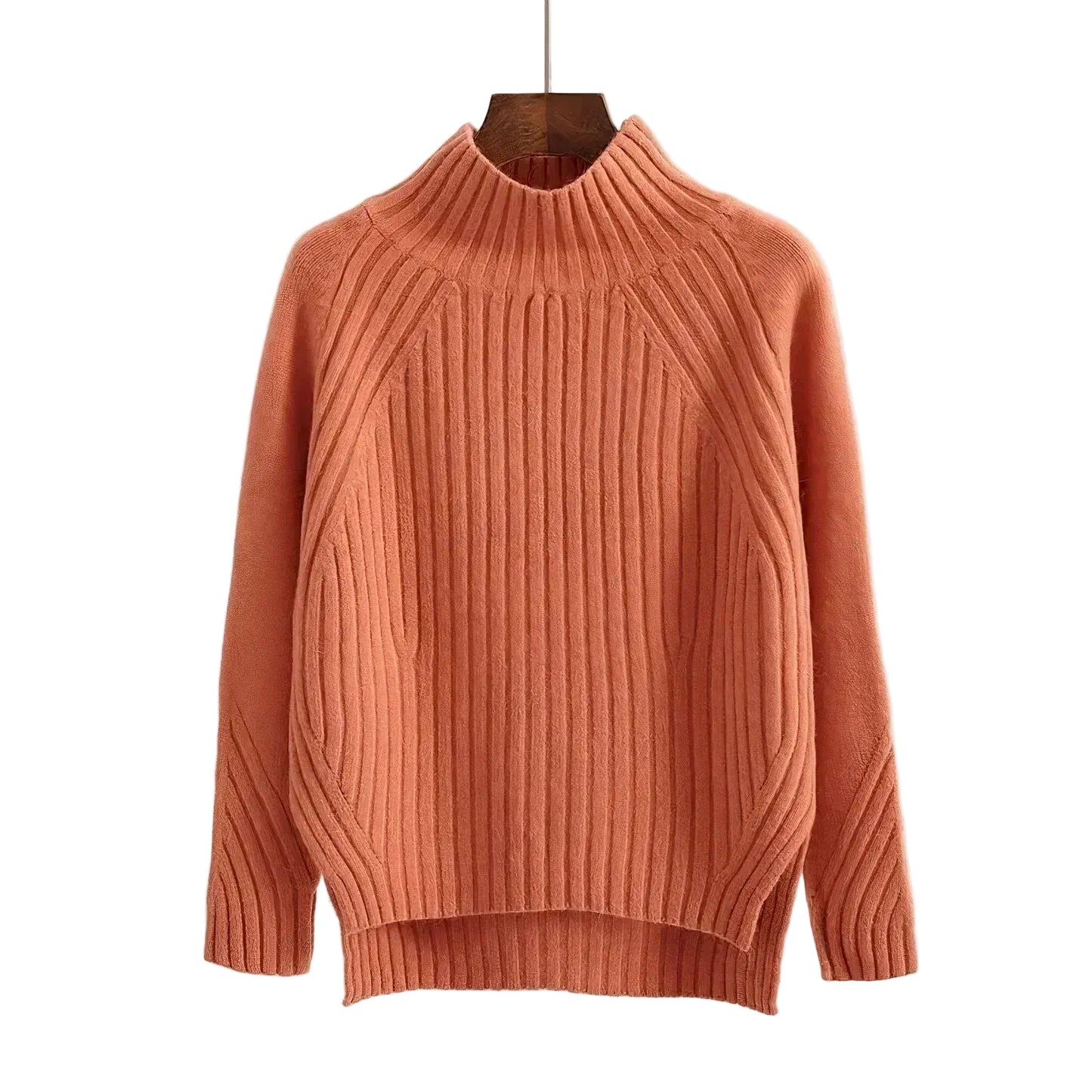 Womens High Neck Knit Sweater