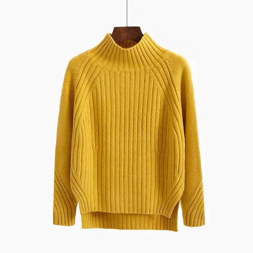 Womens High Neck Knit Sweater