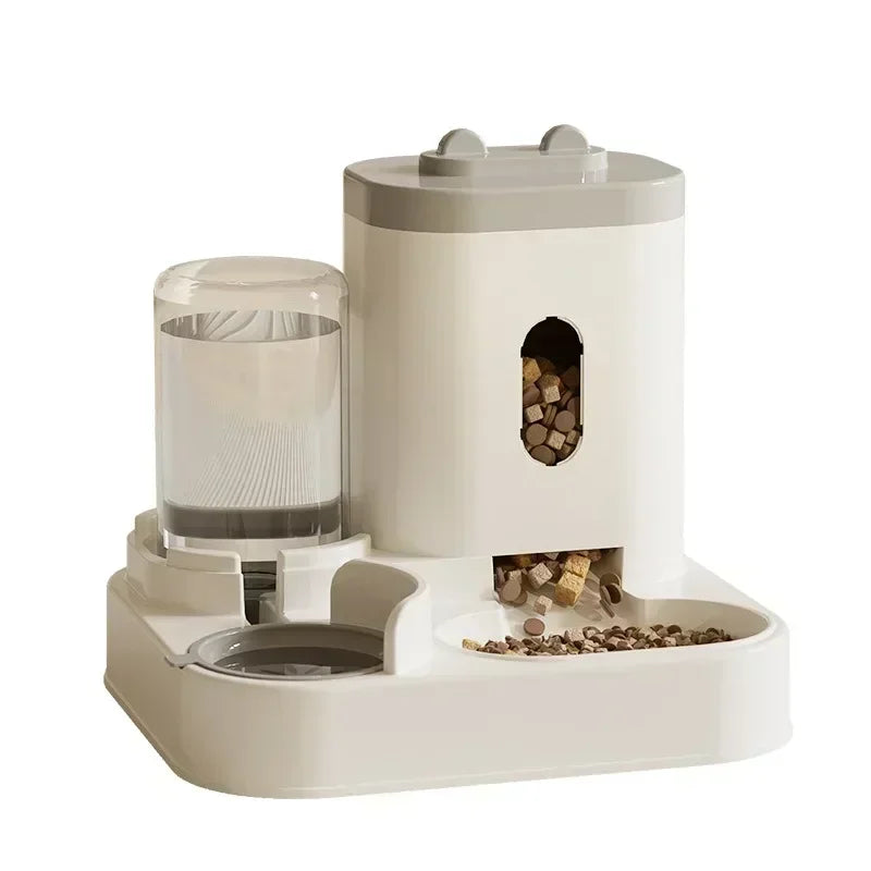 Automatic Pet Feeder with Water Dispenser Bowl