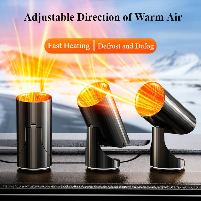 Car Heater Defogger Portable 360 Rotatable 12V 24V Winter