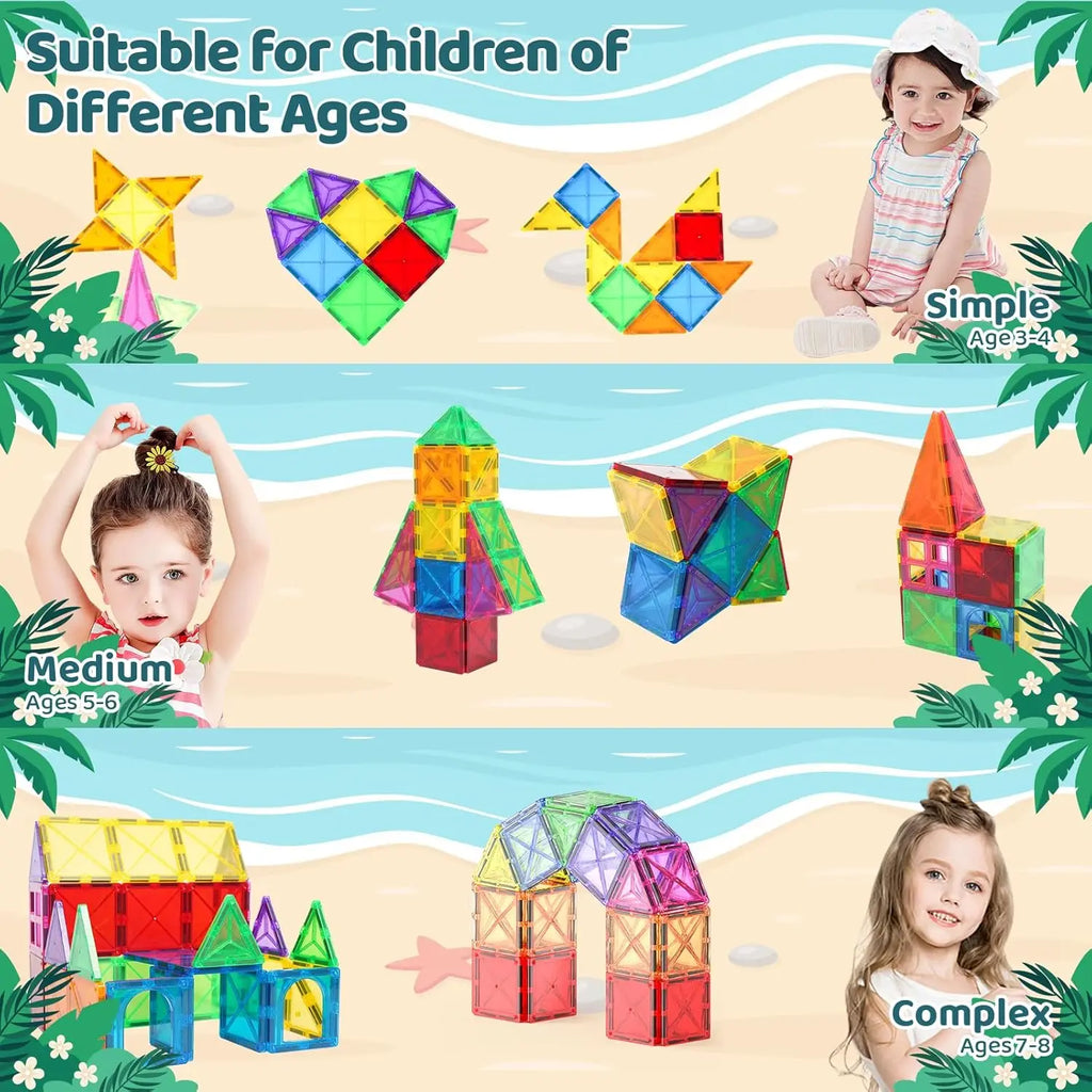 Magnetic Tiles Building Blocks Set