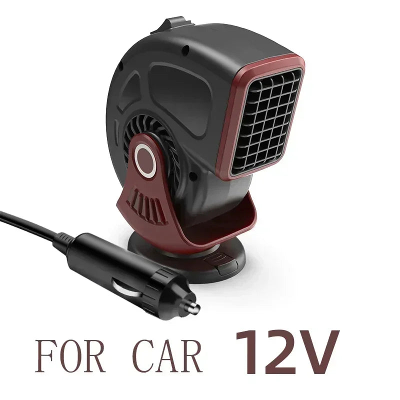 Portable Car Heater Defogger Fan 12V 24V with Adjustable Rotation