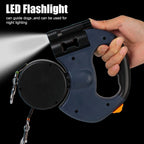 Dual Dog Retractable Leash with Flashlight