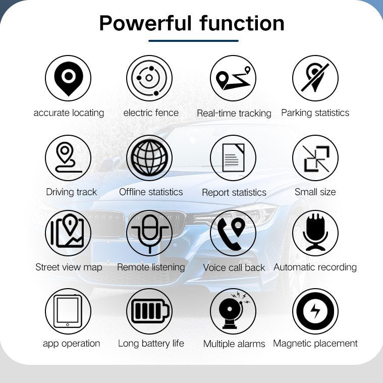 GPS Tracker for Cars Real-Time Vehicle Tracker Long Battery Life