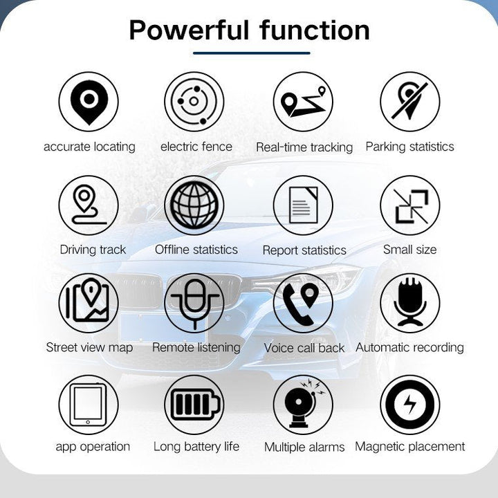 GPS Tracker for Cars Real-Time Vehicle Tracker Long Battery Life