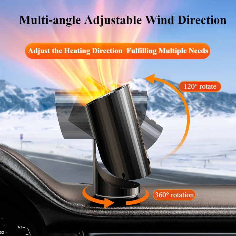 Car Heater Defogger Portable 360 Rotatable 12V 24V Winter