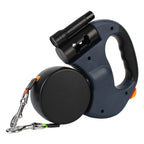 Dual Dog Retractable Leash with Flashlight