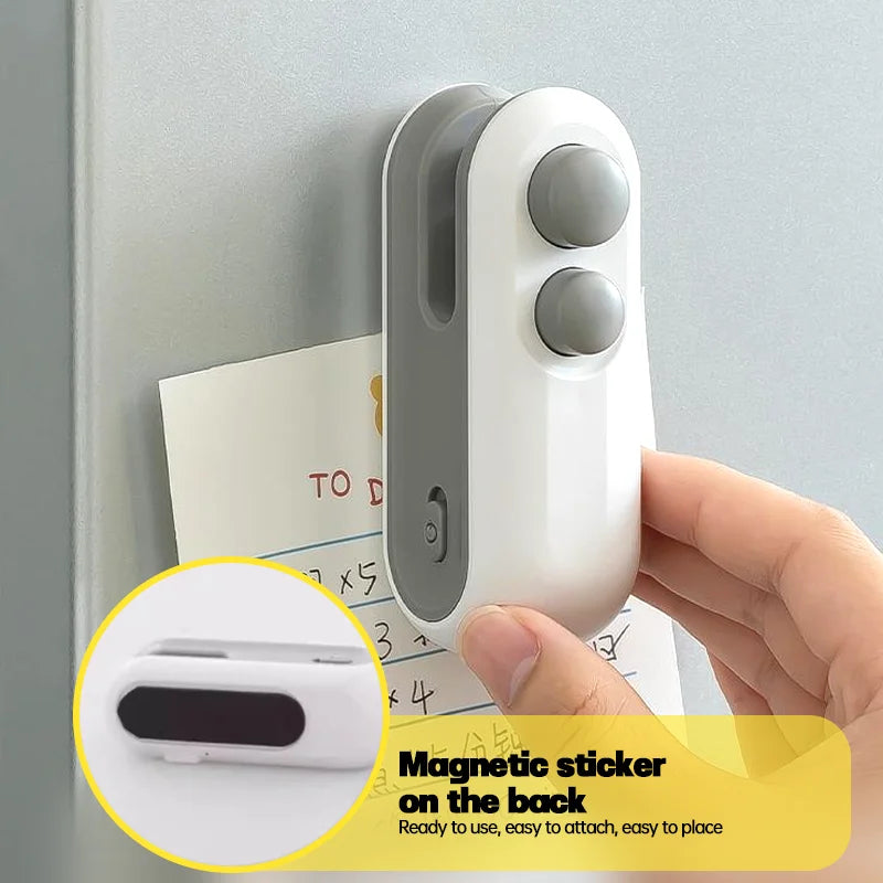 Mini Handheld Heat Bag Sealer with Cutter USB Rechargeable Tool