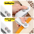 Mini Handheld Heat Bag Sealer with Cutter USB Rechargeable Tool