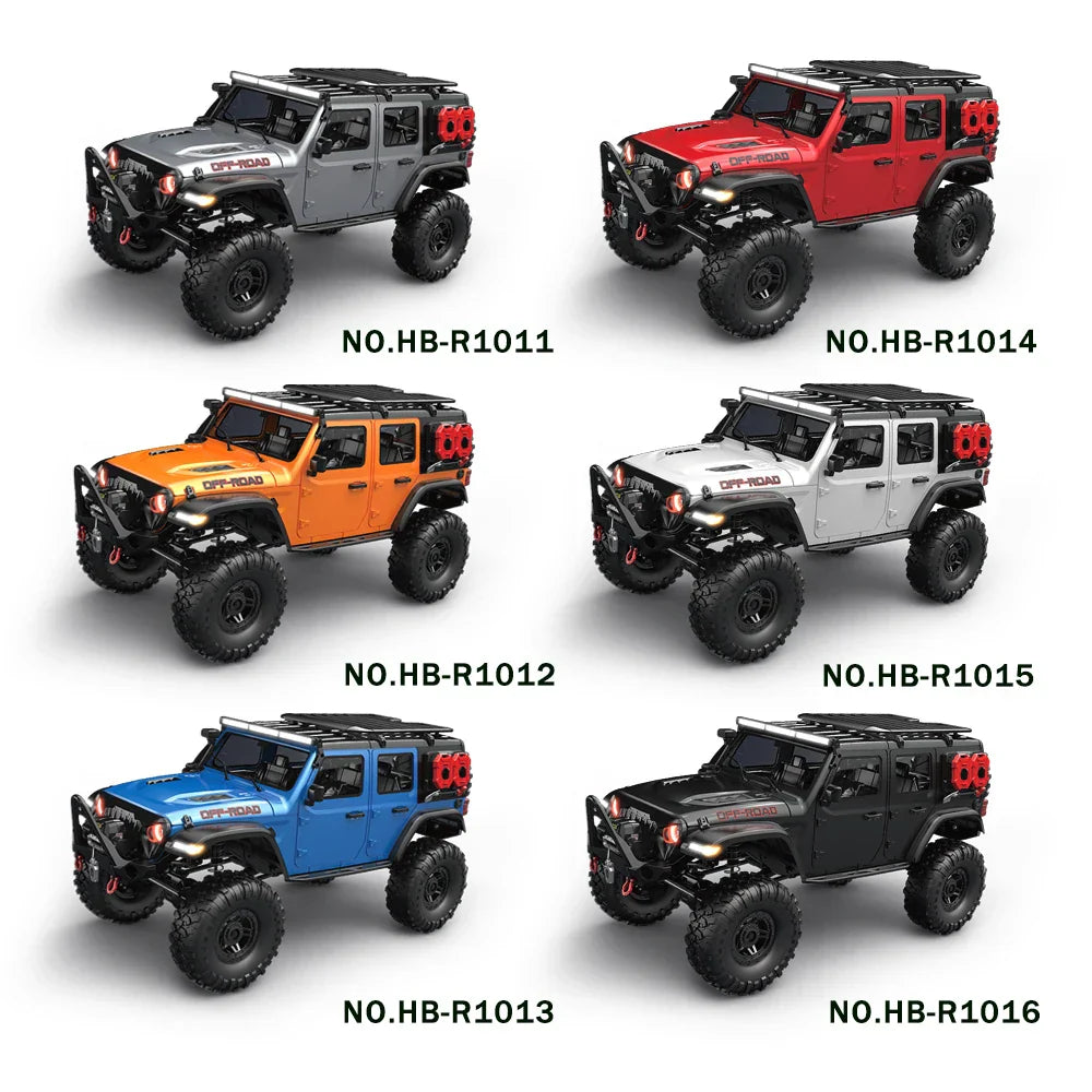 4WD RC Off Road Rock Crawler Truck with Remote Control and LED Lights