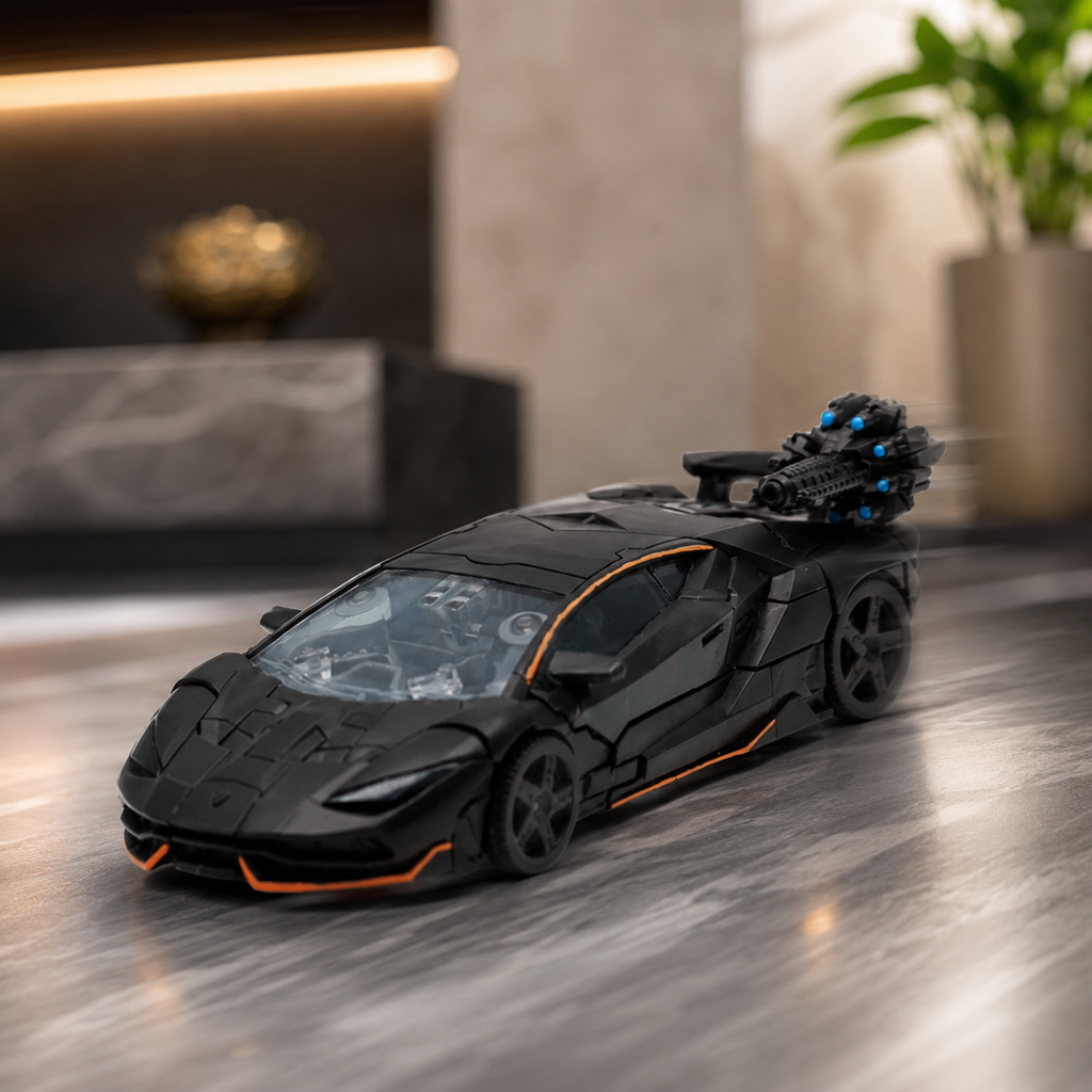 Alloy Transforming Robot Car Toy Action Figure