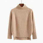 Womens High Neck Knit Sweater