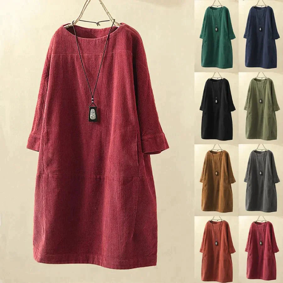 A-Line Dress for Women Velvet Nylon